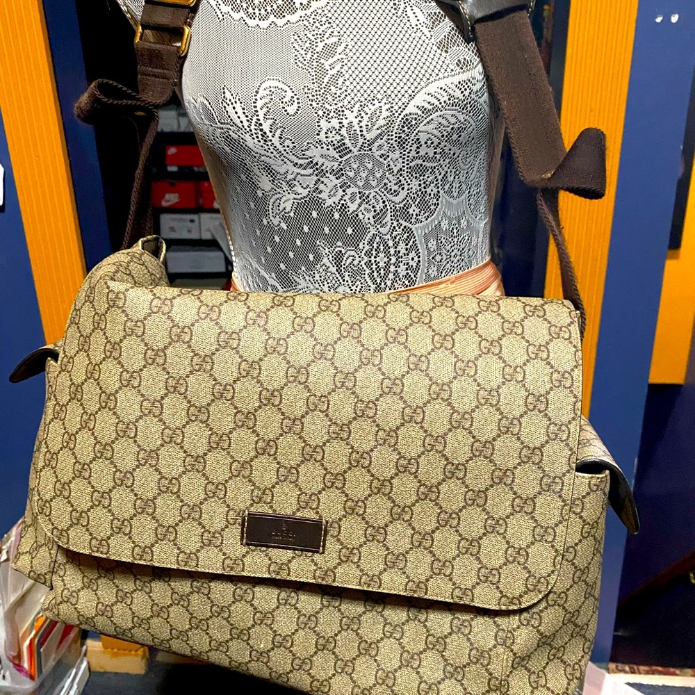 Gucci Beige and Brown Baby Bag